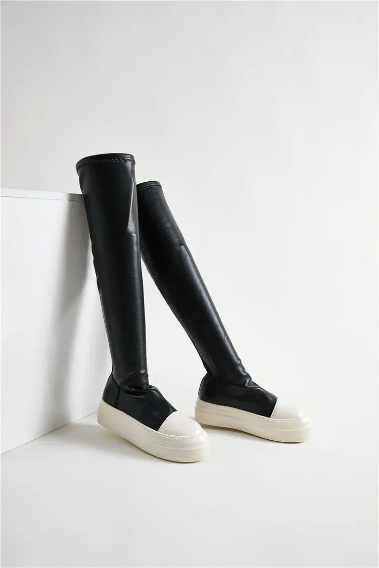Pre Order:  Over-the-Knee Sneaker Boots